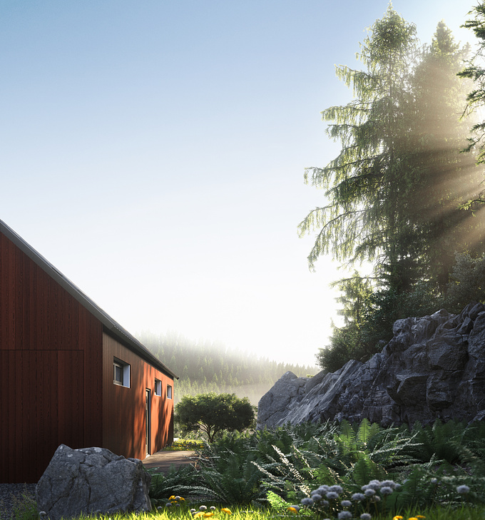 Location | Nordic Lands 
Year | 2022
Non Commercial 
Used Software | 3Ds Max , Corona renderer , Adobe Photoshop

Living off-grid is about choosing the freedom that comes with the live in connection with nature while having the modern live .