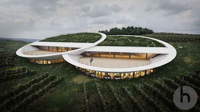 An extraordinary design for a famous vinery Sauska.
The development is under construction.
Architecture: Bord Studio

More renderings:
https://www.behance.net/gallery/95469495/476_Ratka?tracking_source=for_you_feed_user_published