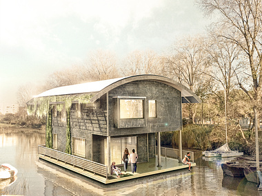floating house exterior
