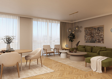 Interior visualization - Living room