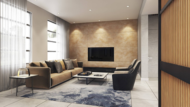 3D Visualization Studio: Living Room Design