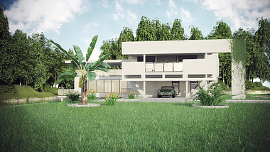 House design, with 3ds max, vray and photoshop