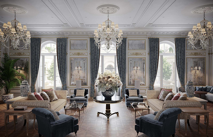 Drawing inspirations from the glamor, elegance and exclusive grandeur that defines the Petit Trianon in Versailles.