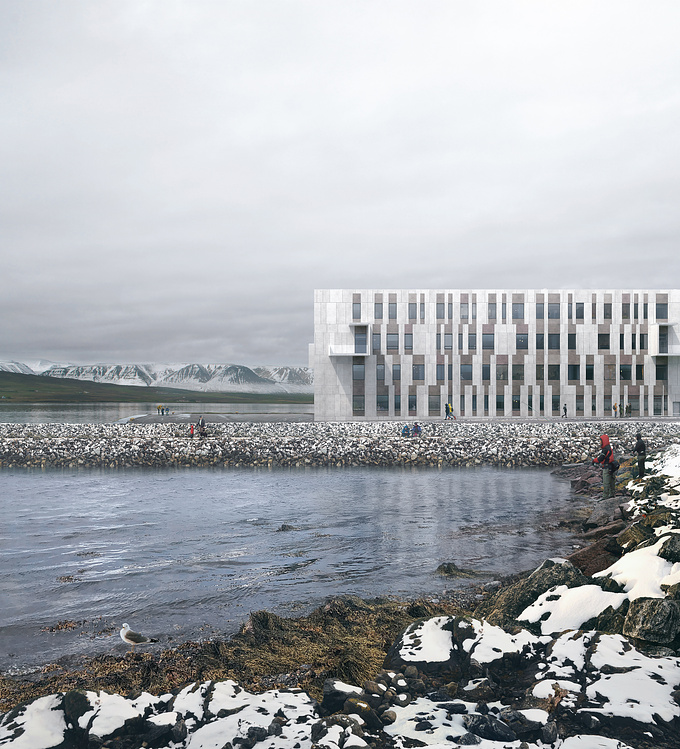 Aesthetica + Link Arkitektur: Hammerfest Hospital

Artist: Marina Ambrogio

Link Arkitektur's Design for a Hospital planned on the spectacular site of Hammerfest in the Norwegian Fjords.
A very subtle color palette to enhance this amazing landscape painted by our artist Marina Ambrogio.

We hope you like it!

Web: https://www.aesthetica.studio/
Instagram: https://www.instagram.com/aesthetica_studio/
Facebook: https://www.facebook.com/aesthetica3D/
