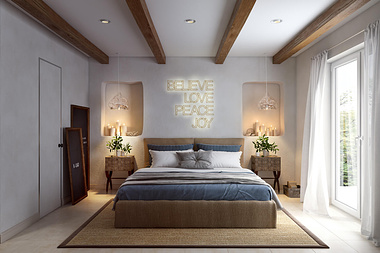 3D Visualisation for a Bedroom Design by ArciCGI