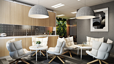 3D Renderings for an Interior Office Design