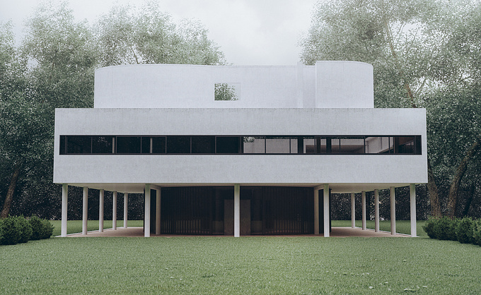 Architect firm : Le Corbusier, Pierre Jeanneret (FR)

Corona renderer first approach.