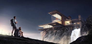 House on a cliff