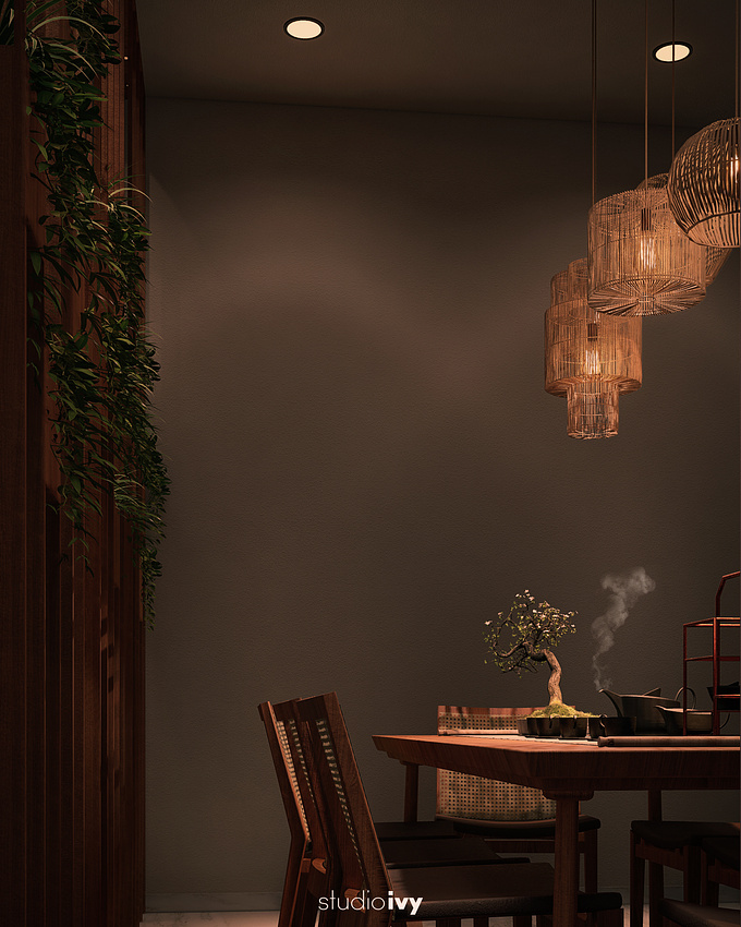 A render of dining space inspired by the dreamy Japanese interiors.
CG Artist : Harish Mori | Studio Ivy