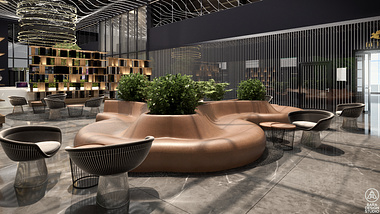 Hillside Offices - Lobby concept