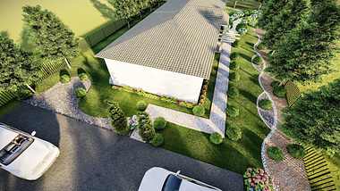 Front Yard Landscape Design in Florida