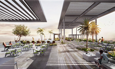 Dubai Hotel Roof Terrace (post Production)