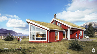 Norwegian seaside cabin