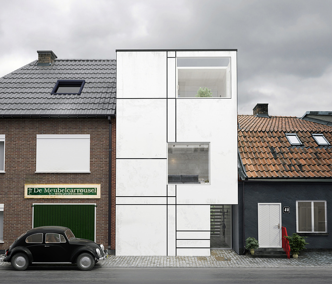 definline - http://definline.com/portfolio_page/house-white-box-in-maastricht/
more images can seenn on definline's site

Software used: 3ds max, corona render 1.2, ps