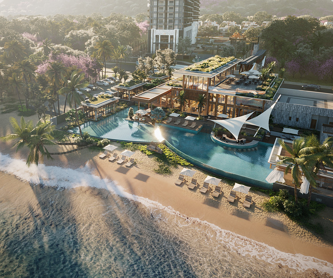 Vietnam resort
Big project from Vietnam
Made by team: VicnguyenDesign
sw: 3dmax, phonix..corona and PS
Hope everyone likes it.
Thanks! 
